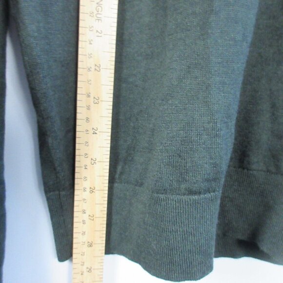 Calvin Klein Men Extra Fine Merino Wool Blend Sweater XL Green Casual Luxury 338 - Picture 11 of 12
